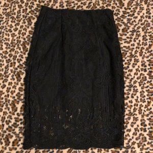Lace Black Skirt